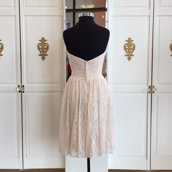 Pretty, Baby Pink, Lace Allure Bridals Dress - Picture 5 of 8